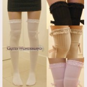 Lace Trim Classic or Sweet Lolita Style Over Knee Socks Otks